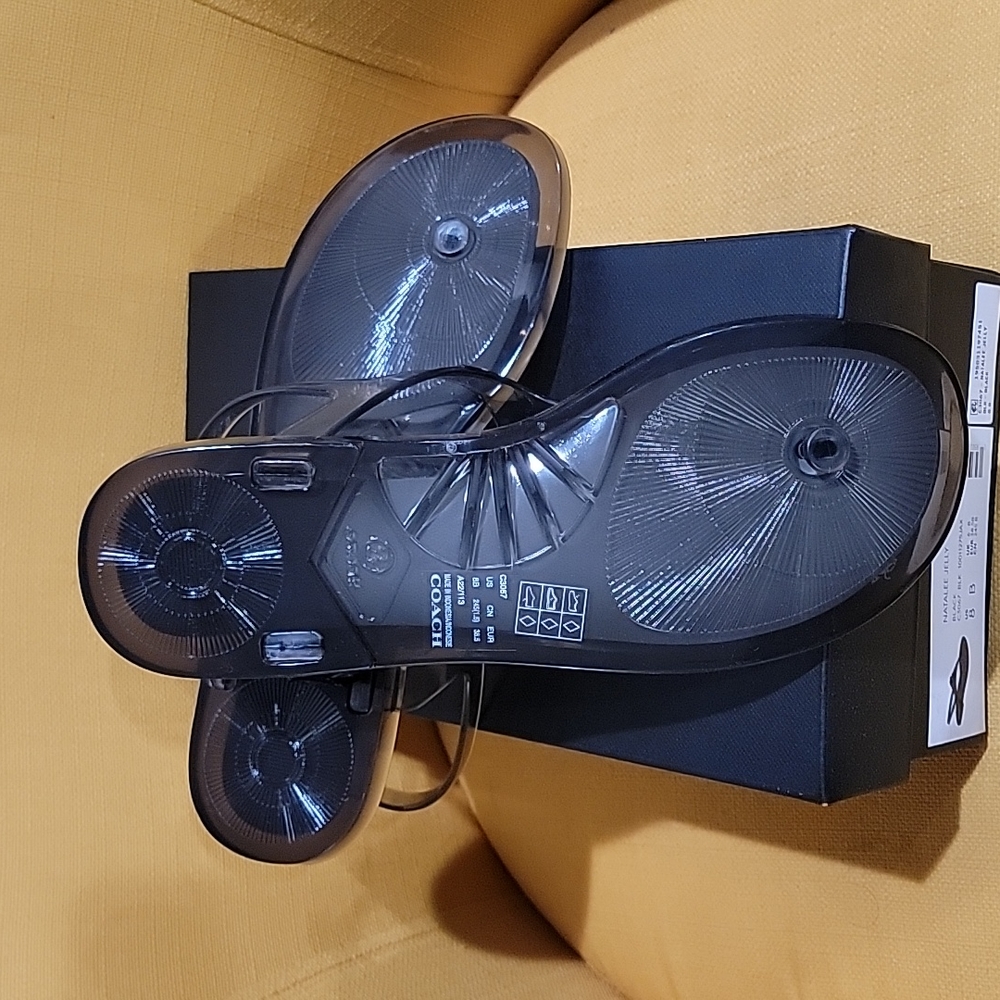 Coach Natalee jelly sandals FIRM price - Picture 2 of 3
